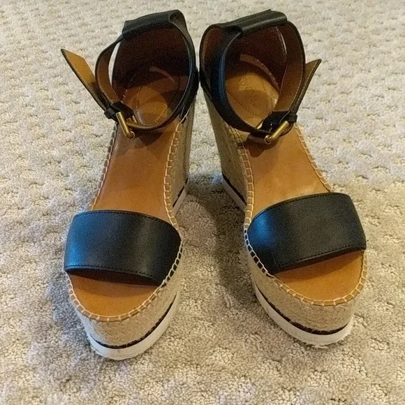 See by Chloe wedge espadrilles leather - Picture 3 of 8